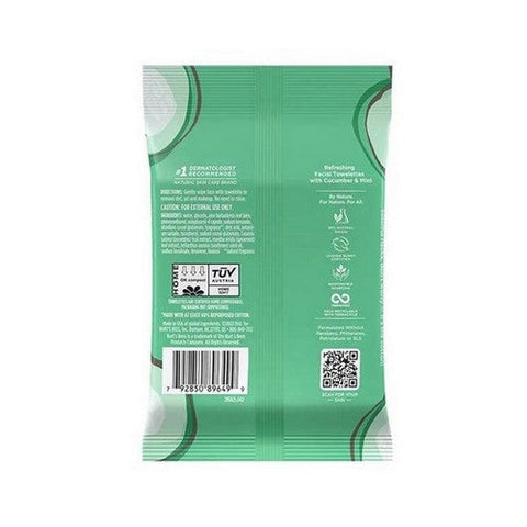 Burts Bees, Cucumber And Sage Facial Cleansing Towelettes, 10 Count Burts Bees
