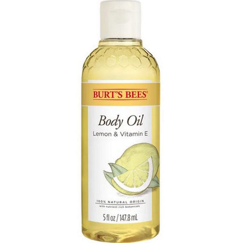 Burts Bees, Body Oil Lemon And Vitamin E, 5 Oz