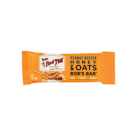 Bobs Red Mill, Peanut Butter Honey And Oats Bar, 12 Bars