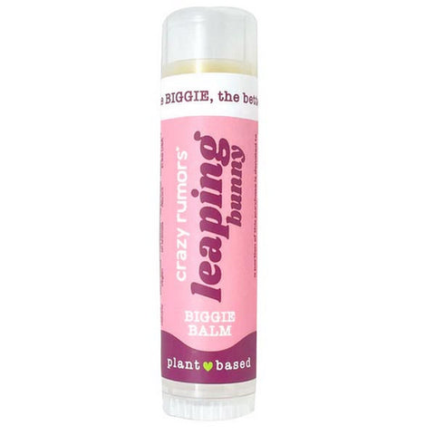 Crazy Rumors, BIGGIE Leaping Bunny Plum Apricot Lip Balm, 0.55 Oz