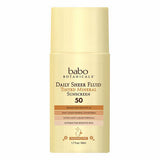 Daily Sheer Fluid Tinted Sunscreen SPF 50 1.7 Oz by Babo Botanicals