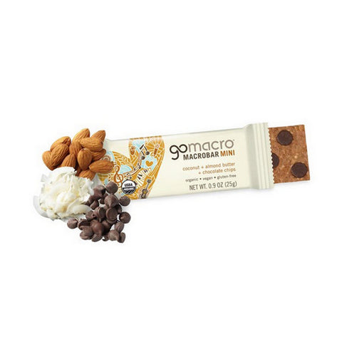Gomacro, MacroBar Minis Coconut Almond Butter Chocolate Chips, 8 Count