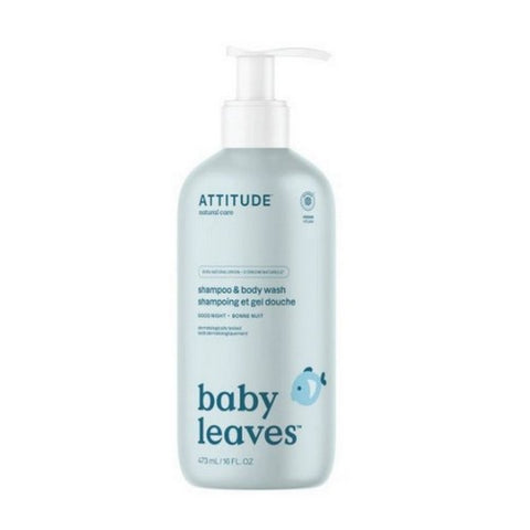 Attitude, Baby Leaves Shampoo And Body Wash Good Night, 16 Oz
