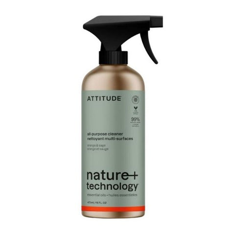Attitude, All Purpose Cleaner Orange And Sage, 16 Oz