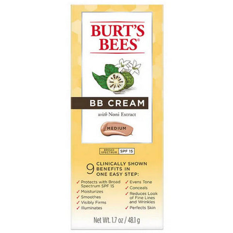 Burts Bees, Facial Care BB Cream Medium SPF 15, 1.7 Oz