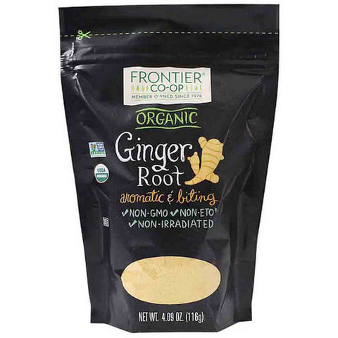 Frontier Coop, Organic Ground Ginger Root, 4.09 Oz
