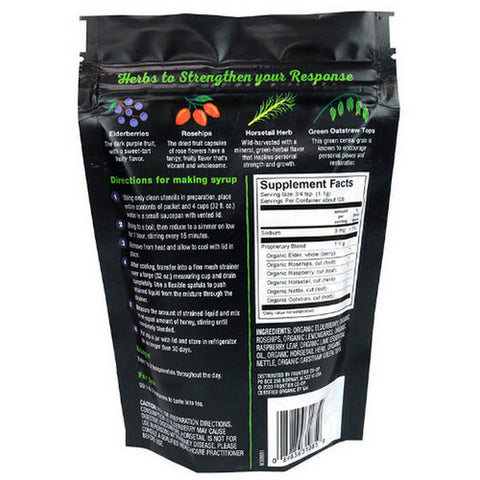 Frontier Coop, Organic Elderberry And Herb Blend for Syrup Strength Blend, 4.23 Oz