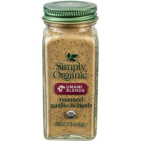 Simply Organic, Organic Roasted Garlic And Herb Umami Blend, 2.19 Oz