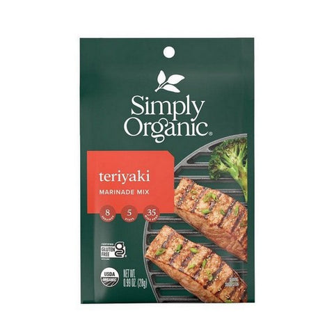 Simply Organic, Organic Teriyaki Marinade Mix, 0.99 Oz