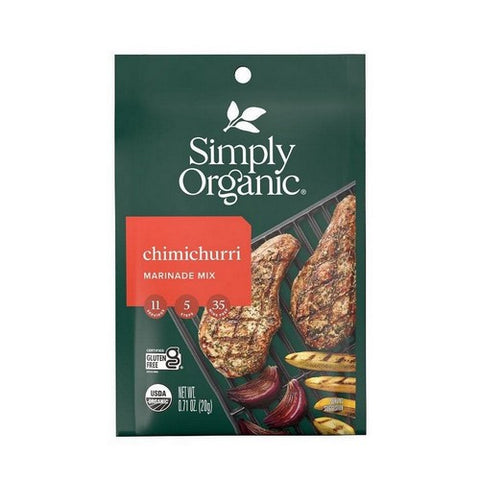 Simply Organic, Organic Chimichurri Marinade Mix, 0.71 Oz