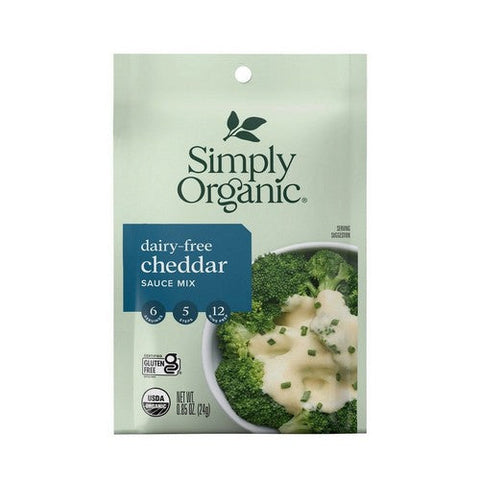 Simply Organic, Organic Dairy-Free Cheddar Sauce Mix, 0.85 Oz Simply Organic