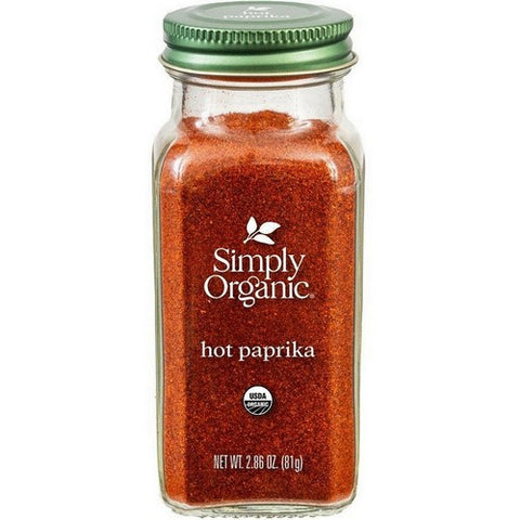 Simply Organic, Organic Hot Paprika, 2.86 Oz
