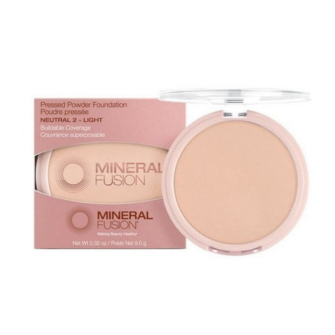 Mineral Fusion, Neutral 2 Light Pressed Powder Foundation, 0.32 Oz