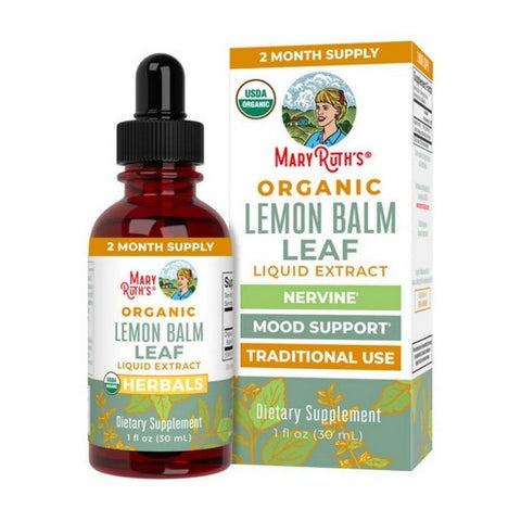 MaryRuth's, Organic Lemon Balm Liquid Drops, 1 Oz