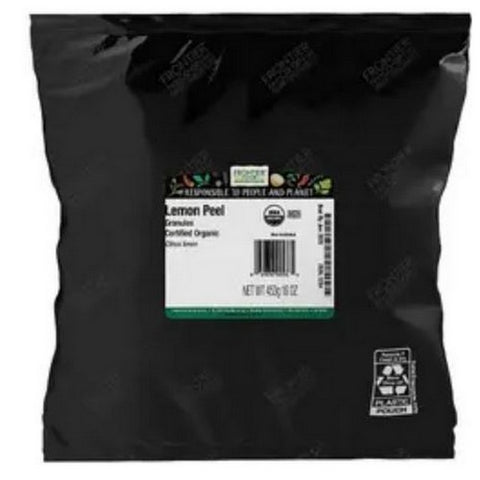 Frontier Coop, Organic Lemon Peel Granules, 1 Lb