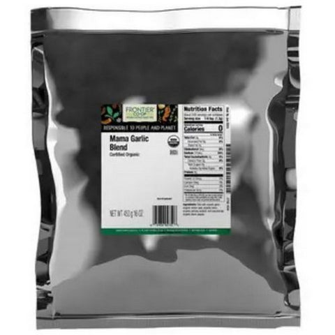 Frontier Coop, Organic Mama Garlic Seasoning Blend, 1 Lb
