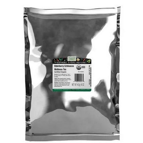 Frontier Coop, Organic Elderberry Echinacea Wellness Tea, 1 Lb
