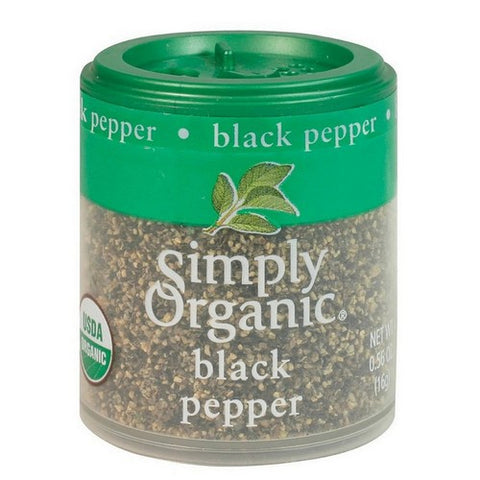 Simply Organic, Organic Black Pepper Medium Grind, 0.56 Oz