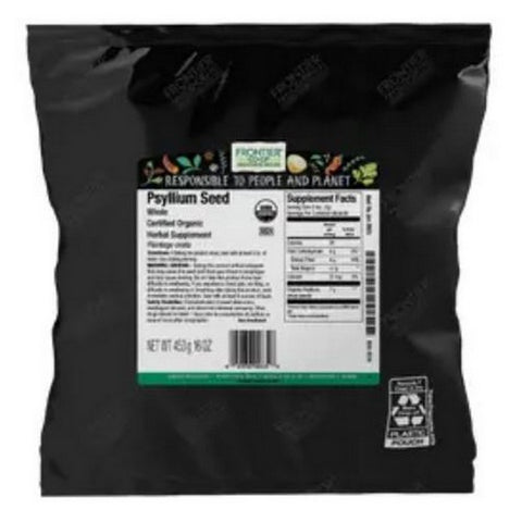 Frontier Coop, Organic Psyllium Seed Whole, 1 Lb