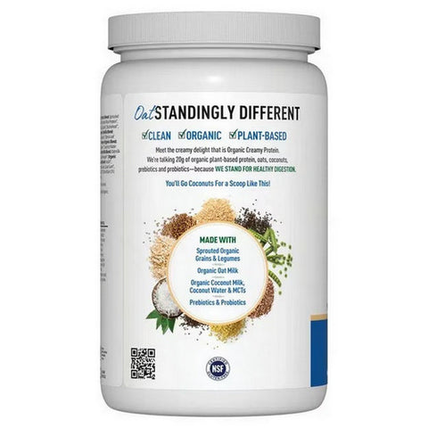 Garden of Life, Organic Creamy Protein with Oatmilk Vanilla Cookie, 860 Grams