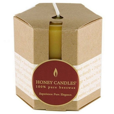 Honey Candle Co., Pure Beeswax 3 Pillar Candles, 1 Count