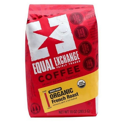 Equal Exchange, Organic French Roast Whole Bean Coffee, 10 Oz