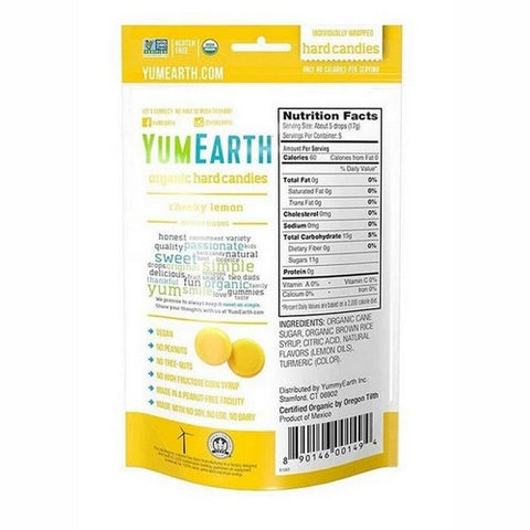 Yogi, Organic Candy Heeky Lemon Drops, 3.30 Oz