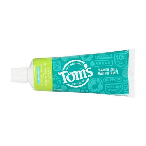 Tom's Of Maine, Travel Size Anticavity Toothpaste Fresh Mint, 3 Oz