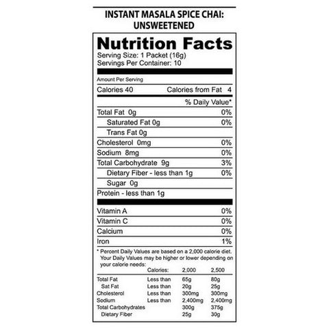 NatureÃ¢â‚¬â„¢s Guru, Masala Chai Unsweetened, 10 Count