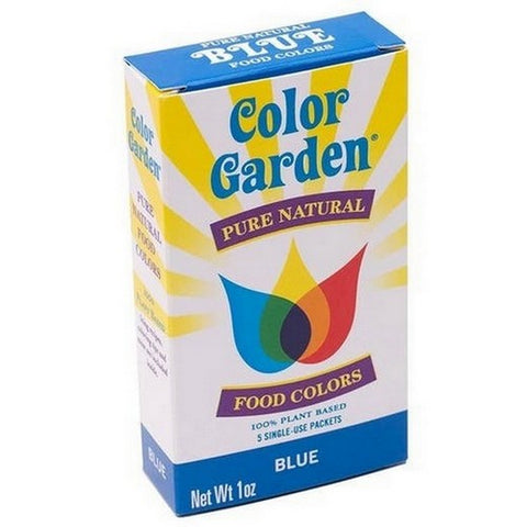 Color Garden, Blue Natural Food Coloring, 5 Packets