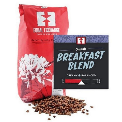 Equal Exchange, Organic Breakfast Blend Whole Bean Coffee, 5 lb