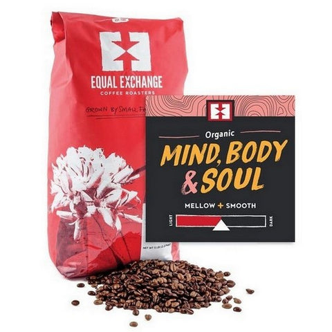 Equal Exchange, Organic Mind Body & Soul Whole Bean Coffee, 5 Lb