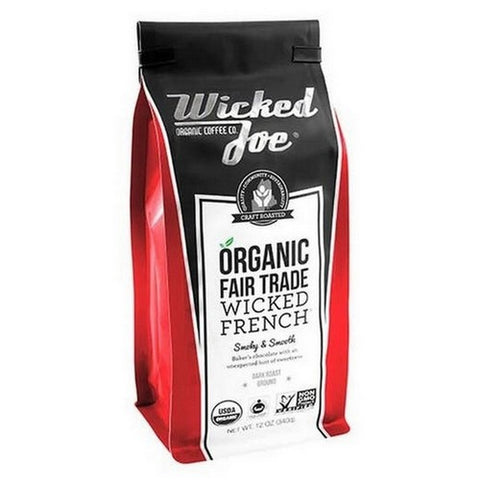 Wicked Joe Coffee, Wicked French Roast, 12 Oz