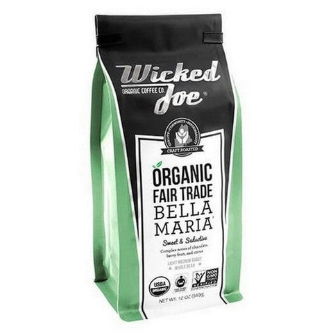 Wicked Joe Coffee, Bella Maria Whole Bean Coffee, 12 Oz Wicked Joe Coffee