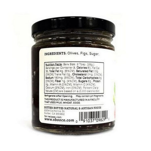 Sutter Buttes, Fig And Olive Tapenade, 9 Oz