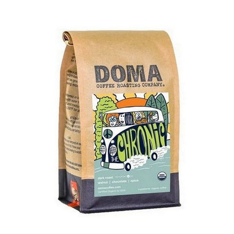 DOMA Coffee Roasting Company, Organic The Chronic Blend Whole Bean Coffee, 12 Oz