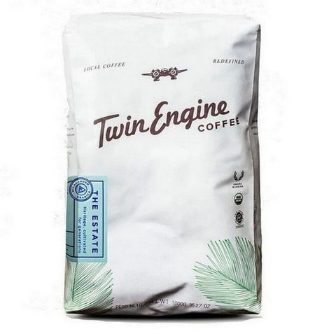 Twin Engine Coffee, Organic Estate Medium Ground Coffee, 2.2 Lbs