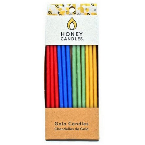 Honey Candle Co., Gala Beeswax Natural Candles Royal, 12 Count