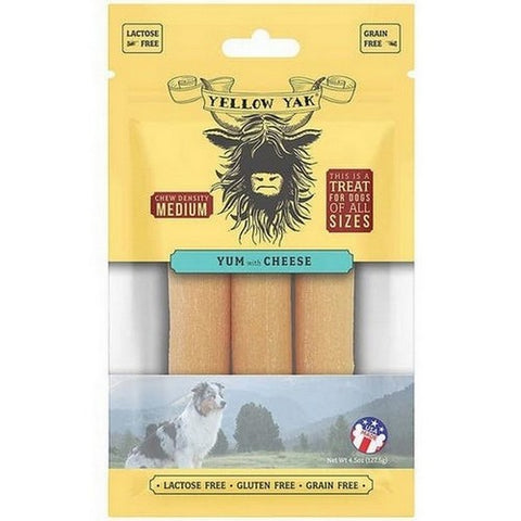 Yellow Yak, Yum with Cheese Medium Density Chew, 4.5 Oz