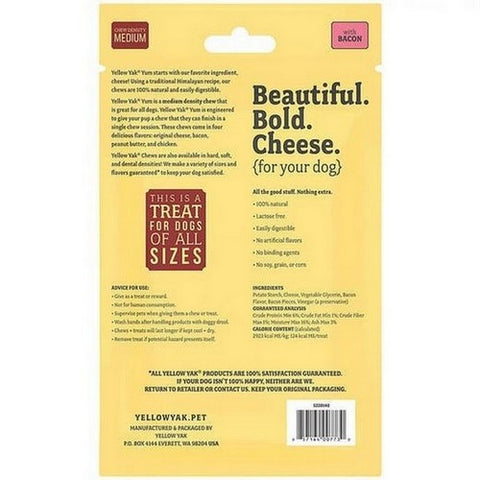 Yellow Yak, Bacon Yum Chews, 4.5 Oz