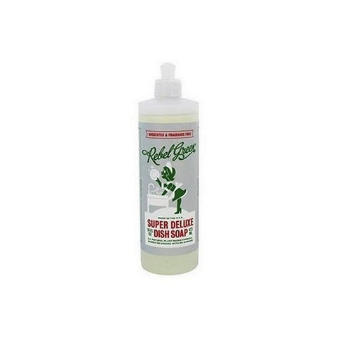 Rebel Green, Super Deluxe Dish Soap Unscented, 16 Oz