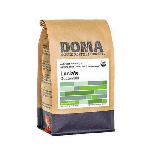 DOMA Coffee Roasting Company, Lucias Dark Whole Bean Coffee, 12 Oz