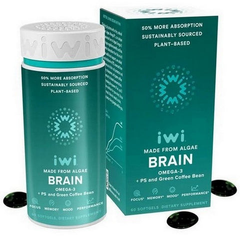 iwi, Brain Omega 3, 60 Count