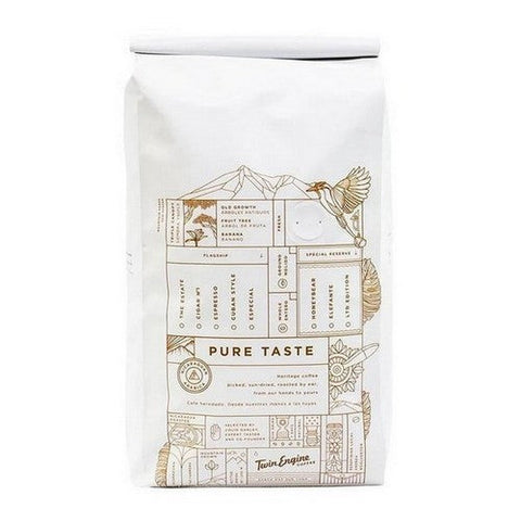 Twin Engine Coffee, Organic Estate Medium Whole Bean Coffee, 2.2 lb Twin Engine Coffee