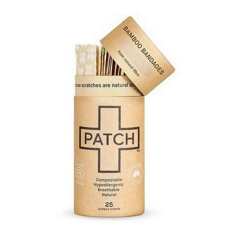 Patch, Natural Bamboo Adhesive Bandages, 25 Count