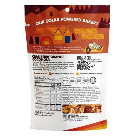 Grandy Oats, Cranberry Orange Coconola, 9 Oz Grandy Oats