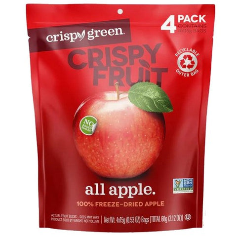 Crispy Green, All Apple Freeze Dried Fruit, 0.53 Oz