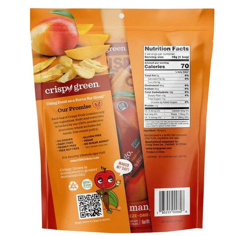 Crispy Green, Mango Freeze Dried Fruit, 0.63 Oz / 4 Pack Crispy Green