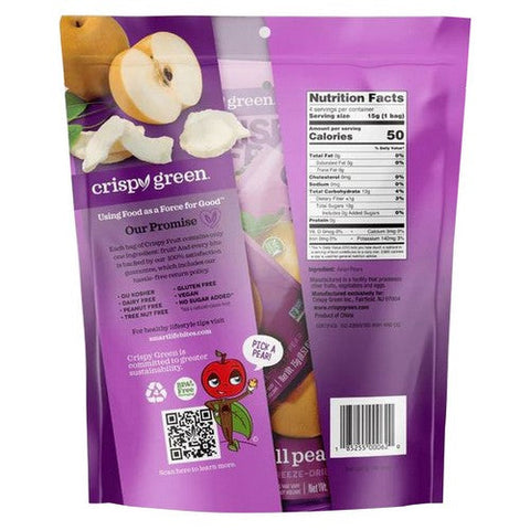 Crispy Green, All Pear Freeze Dried Fruit, 4 Count Crispy Green