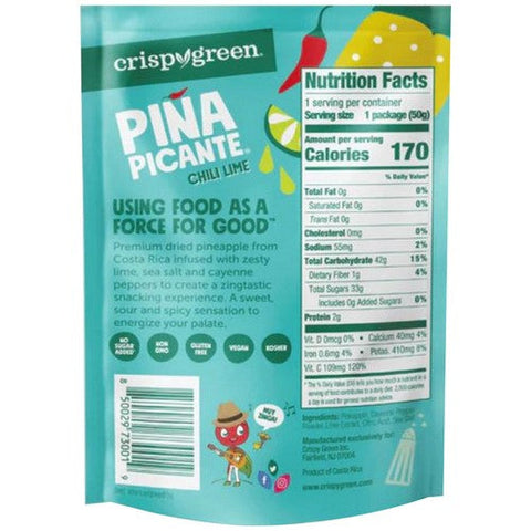 Crispy Green, Pina Picante Chili Lime, 1.76 Oz Crispy Green
